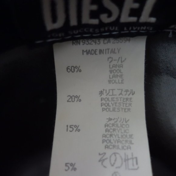 Diesel Black Textured Hat - Picture 6 of 13